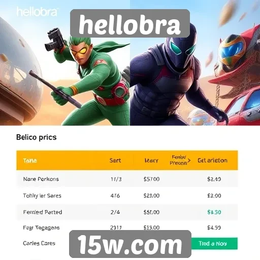 Comparação de preços em jogos na plataforma hellobra